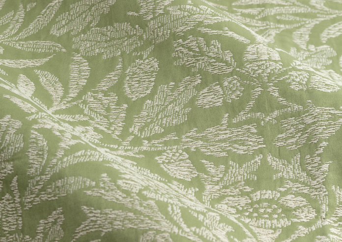 Acorn Tonal Pencil Pleat, Sage - Ready Made Curtains - Image 4